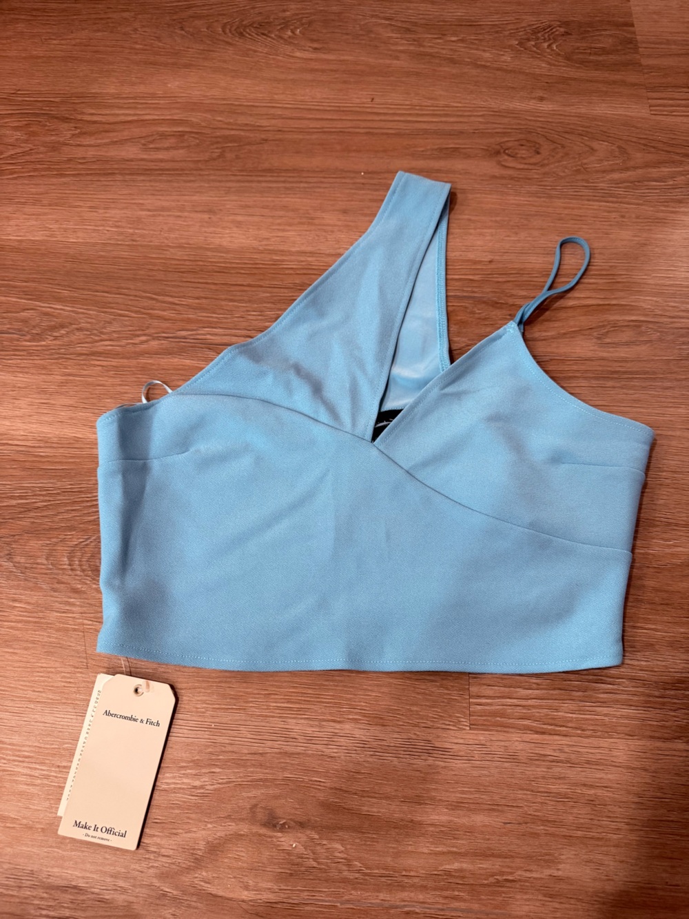 Abercrombie & Fitch Blue Asymmetric Top